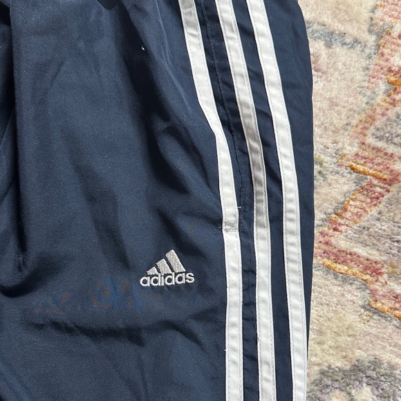 Adidas Men's Navy Joggers with White Stripes Size XL - Picture 5 of 9